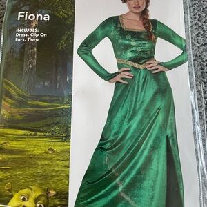 Green Long Sleeve Costume Dress